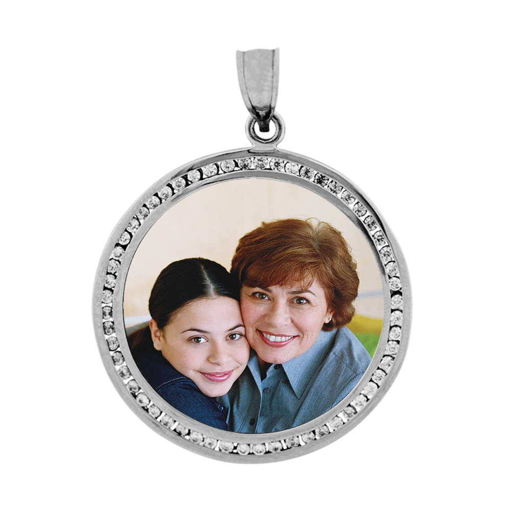 Cubic Zirconia Eternity Pendant - Sterling Silver