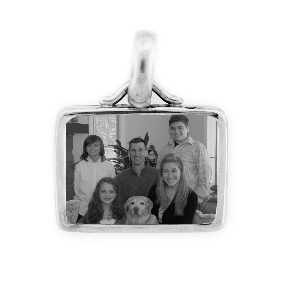 Rectangle Sterling Silver Pendant