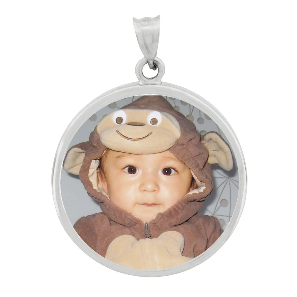 Round Classic Pendant - Sterling Silver