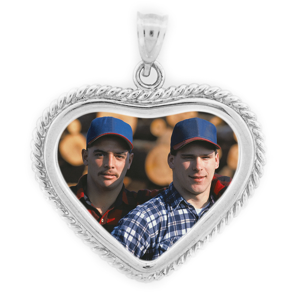 Small Heart Twist Pendant - Sterling Silver