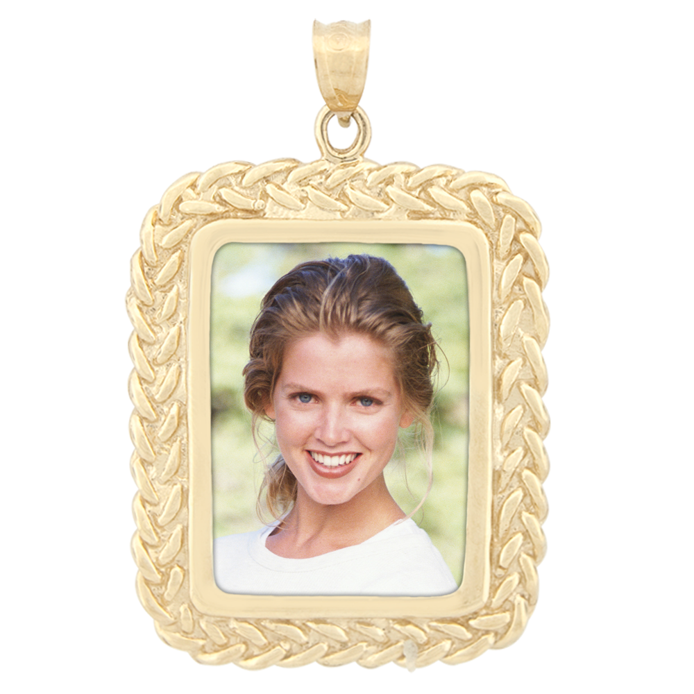 Rectangle Braid Pendant