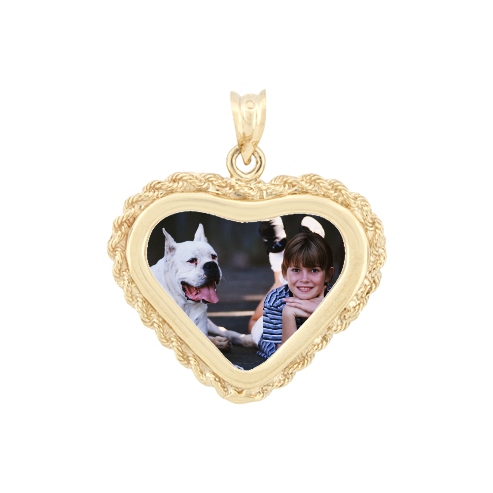 Small Heart Rope Pendant