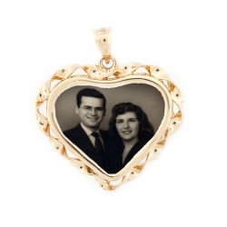 Heart Ribbon Pendant