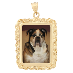 Rectangle Rope Pendant
