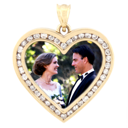 Diamond Eternity Heart Pendant