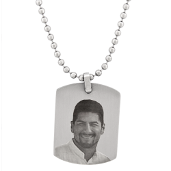 Medium Dog Tag - Stainless Steel