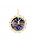 Small Round Ribbon Pendant
